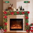 thumbnail image 2 of Christmas Red Garland 9Ft Christmas Garland Ornaments, Doorway Garland Christmas Decorations for Fireplace Xmas Tree Table, 2 of 7