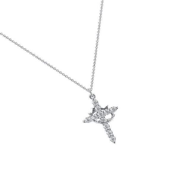 Stainless Steel Necklace Featuring Crowns and Crosses Designs for Trendy Women