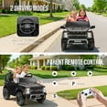thumbnail image 4 of 24V 2 Seater Ride on Toys for Big Kids, Licensed Ford F 150 Raptor Ride on Cars with Remote Control, Bluetooth, FM Radio, LED Lights, 4 Wheels Suspension, Electric Car for Kids Boys Girls 3-8, Black, 4 of 10