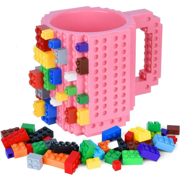 Build-on Brick Mug Building Blocks Toys Set for Kids Birthday Christmas
