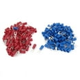 thumbnail image 2 of 300 piezas -1 conector de cable de extremo cerrado de calibre 22-18 y 200 piezas de conector de cable rojo azul de 16-14 AWG con terminal de horquilla aislado, 2 of 5