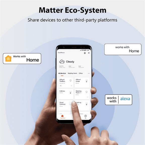 Tuya Matter Thread Door Window Sensor USB Powered Smart Home Smart Door Sensor Alarm for Home Security&Automation