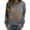 Dark Gray, variant on Women's Horse Print Crew Neck Sweatshirt - Casual Loose Long Sleeve Pullover for Equestrian Lovers