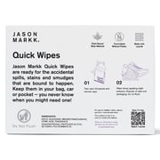 Jason Markk Sneaker Cleaner Quick Wipes Plant-Based Shoe Cleaning Wipes, 30 Count