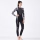 thumbnail image 4 of DivaSail Wetsuits Buceo Traje de buceo Hombre y traje de mujer Manga larga Pantalones largos Cuerpo completo Traje de baño completo Deportes transpirables Pieles de buceo Hombres Negro / blanco 【S】 Monstrate OD003283-06, 4 of 7