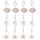 thumbnail image 1 of Juego De Ganchos Colgantes Con Forma De Concha De Estrella De Mar, Juego De Ganchos Colgantes De Acero Inoxidable Para Cortina Minnieouse HA026411-01, 1 of 7