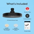 thumbnail image 6 of SparkPod 6-Inch Matte Black High-Pressure Round Showerhead, 6 of 6