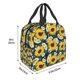 thumbnail image 3 of Easygdp Sunflowers Bolsa Térmica Premium - Tela Oxford Impermeable, Gran Capacidad, Bolsillo Frontal, Unisex para Trabajo, Escuela, Actividades al Aire Libre y Picnics, 3 of 8
