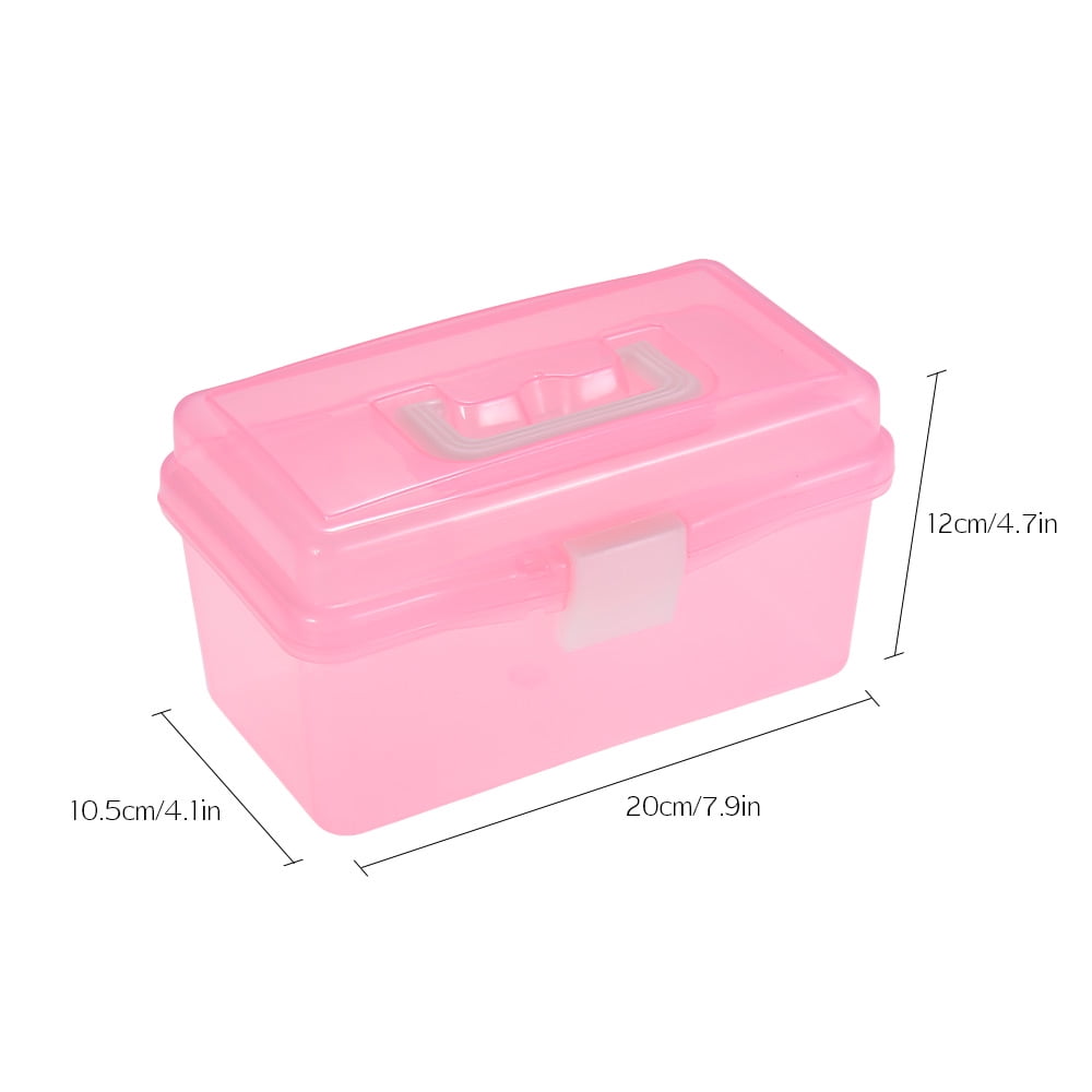 Clear Plastic Art Storage Box Watercolor Oil Painting Supplies