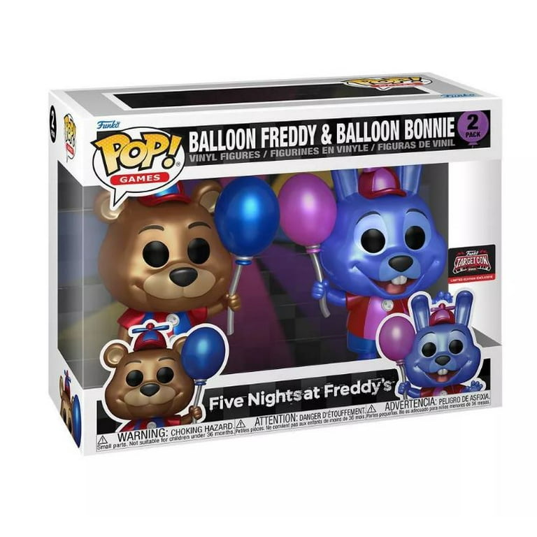 snesevis lige ud betaling Funko Pop 'sFive Nights at Freddy Balloon Freddy and Balloon Bonnie 2 Pack  - Walmart.com