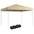 thumbnail image 2 of Outsunny 13' x 13' Pop Up Canopy Tent, Instant Sun Shelter, Tents for Parties, Height Adjustable for Outdoor, Garden, Patio, Parties, Beige, 2 of 9