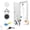 Pear White, variant on Automatic Laser & Feather Bird Cat Toy, Interactive Play for Cats (Beige)