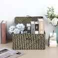 thumbnail image 2 of Wicker Shelf Baskets With Lid Handwoven Seagrass Storage Bins Rectangular Organizer Boxes For Wardrobe Home Shelf, 2 of 9