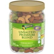 Planters Unsalted Premium Blend Nut Mix with Cashews, Almonds, Hazelnuts, Pecans and Pistachios, Plant Based Protein, 1.69 lb Container