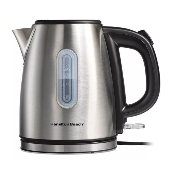 Tetera Eléctrica Hamilton Beach 1.2 L Apagado Automático | Hervidor Tamaño Compacto 1500 W