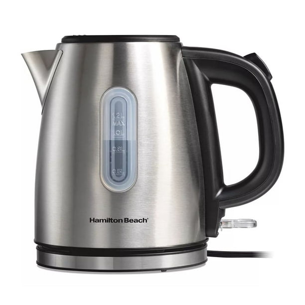 Tetera Eléctrica Hamilton Beach 1.2 L Apagado Automático | Hervidor Tamaño Compacto 1500 W