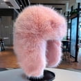 thumbnail image 4 of Trapper Hat Unisex Adult Cold Proof Russian Hat Winter Plush Lei Feng Hats Ushanka Cap Warm Hats With Ear Flaps For Skiing, Hiking, Skating, 4 of 7