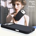 thumbnail image 6 of Smooth Liquid Silicone Case for iPhone 17 Pro Max 6.9", Shockproof Protective Phone Cover，Black, 6 of 6