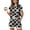 Dark Gray, variant on Womens Halloween 2 Piece Sets Skull Bat Crew Neck Horror Tops Matching Pumpkin Ghost Pleated Funny Shorts, S