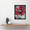 thumbnail image 2 of Red Anemone Flower Bloom Watercolour Illustration Art Print Framed Poster Wall Decor 12x16 inch, 2 of 5