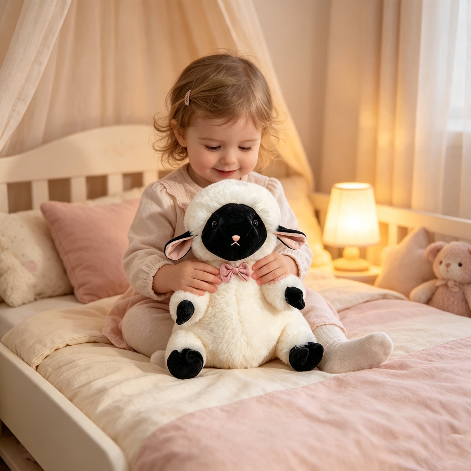 Clearance! Stuffed Animal Plush Soft Toy - Adorable Lamb Wool Plushie, Cute Stuffed Animal for Girls, Baby Toys & Nursery Decor, Great for Snuggling and Gifting