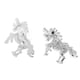 thumbnail image 3 of Pendientes de moda con forma de caballo, joyas y regalos Oro blanco, 3 of 9