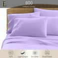 thumbnail image 2 of PRATYUX Split Queen 7-PC Sheet Set - 800-TC 100% Egyptian Cotton, 20" Deep Pockets - Lilac, 2 of 7