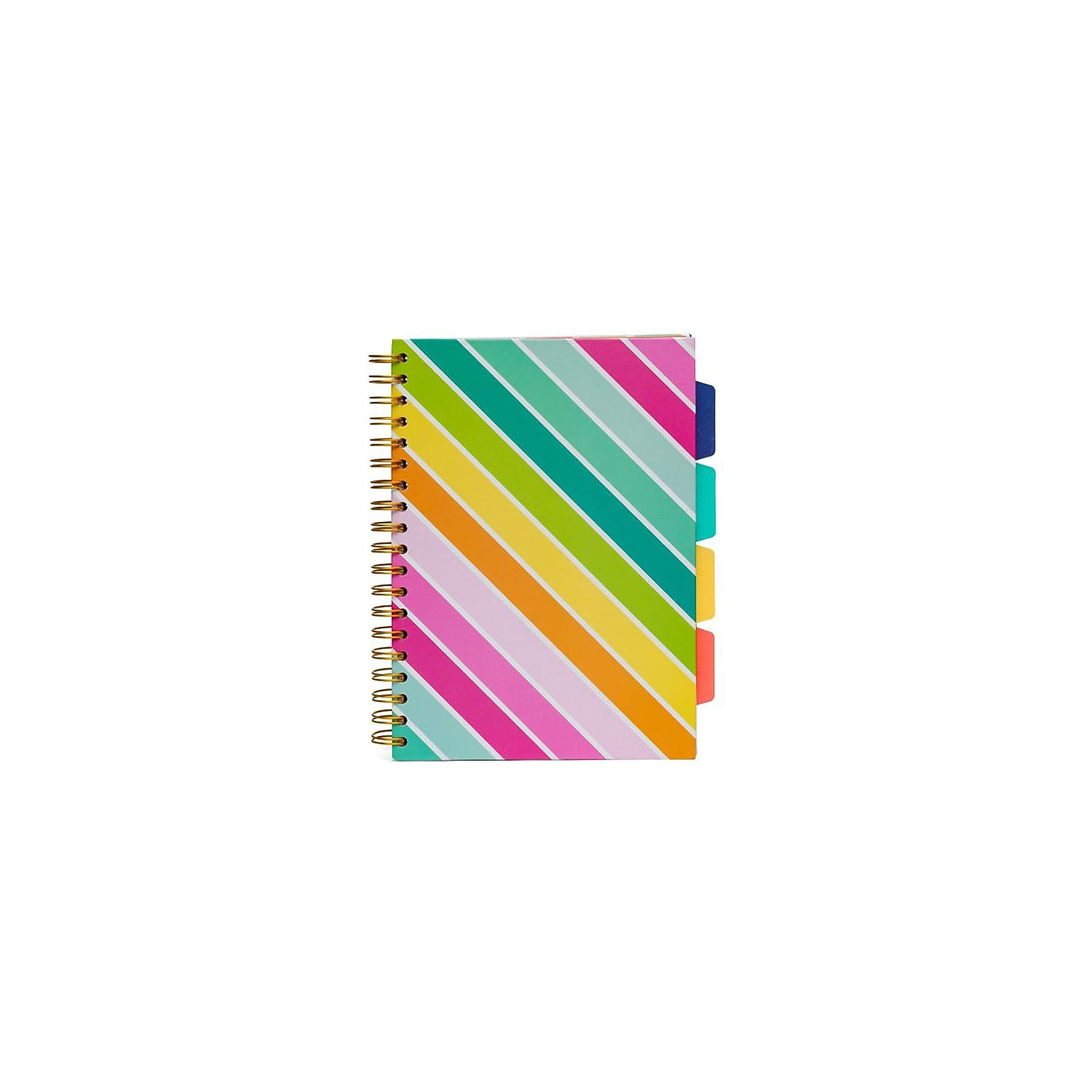 Pukka Pads B5 5-Subject Divider Notebooks, 200 Pages, Rainbow Color Wash, Pack of 3