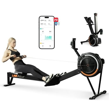Syedee Air Resistance Rowing Machine, Full body exercise /10 levels adjustment, Rowing Machine with Performance Monitor, Bluetooth APP linkage, Silent and detachable designed for home gym