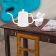 thumbnail image 1 of Phenofice Mini Coffee Maker Simulated Coffee Pot Metal White 1Pcs Pot Shaped Mini Furniture, 1 of 7