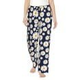 thumbnail image 2 of Lsque Daisy Floral Print Women's Pajama Pants, Lounge Pant - Comfortable Home Wear,Elastic Waistband, Stylish Design-XX-Large, 2 of 9