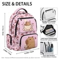 thumbnail image 4 of Bulopur Capybara Kids Backpack for Girls Cute School Bag Lightweight/Breathable/Durable/Waterproof Multi-Pocket Book Bag for Kids, 4 of 7