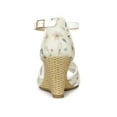 thumbnail image 2 of BLISSFUL STEP Women's Floral Mesh Lace Wedges Sandals, 2 of 6