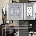 thumbnail image 5 of Gaocai 1 Pcs Shiny Rhinestones Wall Plates Imitation Wood Grain Light Switch Cover Decorative Outlet Cover Single Toggle Switch Plates And Outlet Covers, 5 of 5