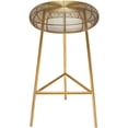 thumbnail image 5 of Pemberly Row Contemporary Gold Metal Counter Stool - 16"W x 16"D x 26.5"H, 5 of 5