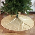 thumbnail image 4 of Alfombrilla redonda para Base de árbol falda bordada para árbol decoración interior de árbol de Navidad 90/120cm, 4 of 6