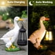 thumbnail image 3 of Luces solares para decoración de jardines al aire libre, figuras decorativas de resina para jardines, linterna LED solar colgante IP65 para jardines, luz solar en forma de pato, 3 of 6