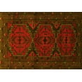 thumbnail image 1 of Ahgly Company Machine Washable Indoor Rectangle Persian Yellow Traditional Area Rugs, 2' x 4', 1 of 4
