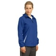 thumbnail image 4 of Sport-Tek Ladies Colorblock Hooded Raglan Jacket-4XL (True Royal/White), 4 of 5