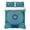 Blue Teal White, variant on Queen Quilt Set 90''x96'', Green Orange Beige Boho Lightweight Bedspread Coverlet Set with 2 Pillow Shams, Retro Ethnic Tribal Abstract Art Breathable All Season Quilt Bedding for Bedroom/Guest Room