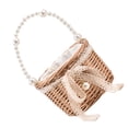thumbnail image 2 of Woman Straw Bucket Small Summer Rattan Beach Handbag Holiday Portable Bag, 2 of 8