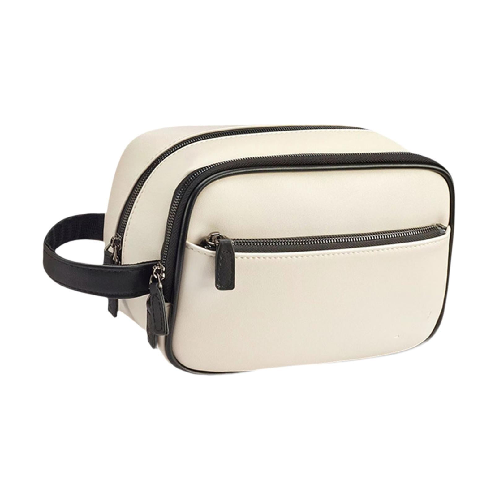 DimyFew Golf Accessory Bag Golf Ball Case Lightweight Travel Golfer Bag with Wrist Strap White