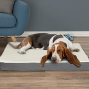 Angle View: Petmaker Orthopedic Dog Bed, Gray, 27" x 36"