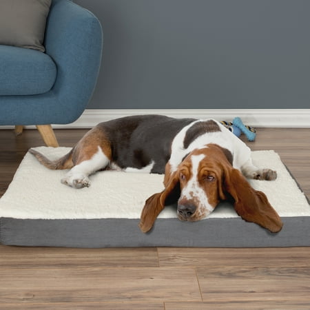Petmaker Orthopedic Dog Bed, Gray, 27" x 36"
