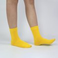 thumbnail image 5 of Sakusock Women's Combed Cotton Crew Casual Socks, 4 Pairs (3-5, Yellow) â¦, 5 of 5
