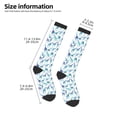 thumbnail image 5 of Fotbe Cool Giraffe print Women's Men's Novelty Crew Socks Cotton Socks Knee High Socks for Walking,Running,Nurses,Pregnancy, 5 of 9