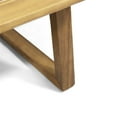 thumbnail image 3 of Noble House Belgian 2 Piece Outdoor Acacia Wood Conversation Set in Beige, 3 of 20