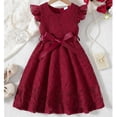 thumbnail image 7 of ZHOGXU Toddlers Kids Girls Lace Dress Summer Flying Sleeves Round Neck Solid Color Elegant Comfortable Dresses For Daily Wear And Party,7-8 Years, 7 of 7