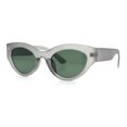 thumbnail image 5 of Womens Thick Plastic Cat Eye Retro Vintage Mod Style Gothic Sunglasses Slate - Green, 5 of 8