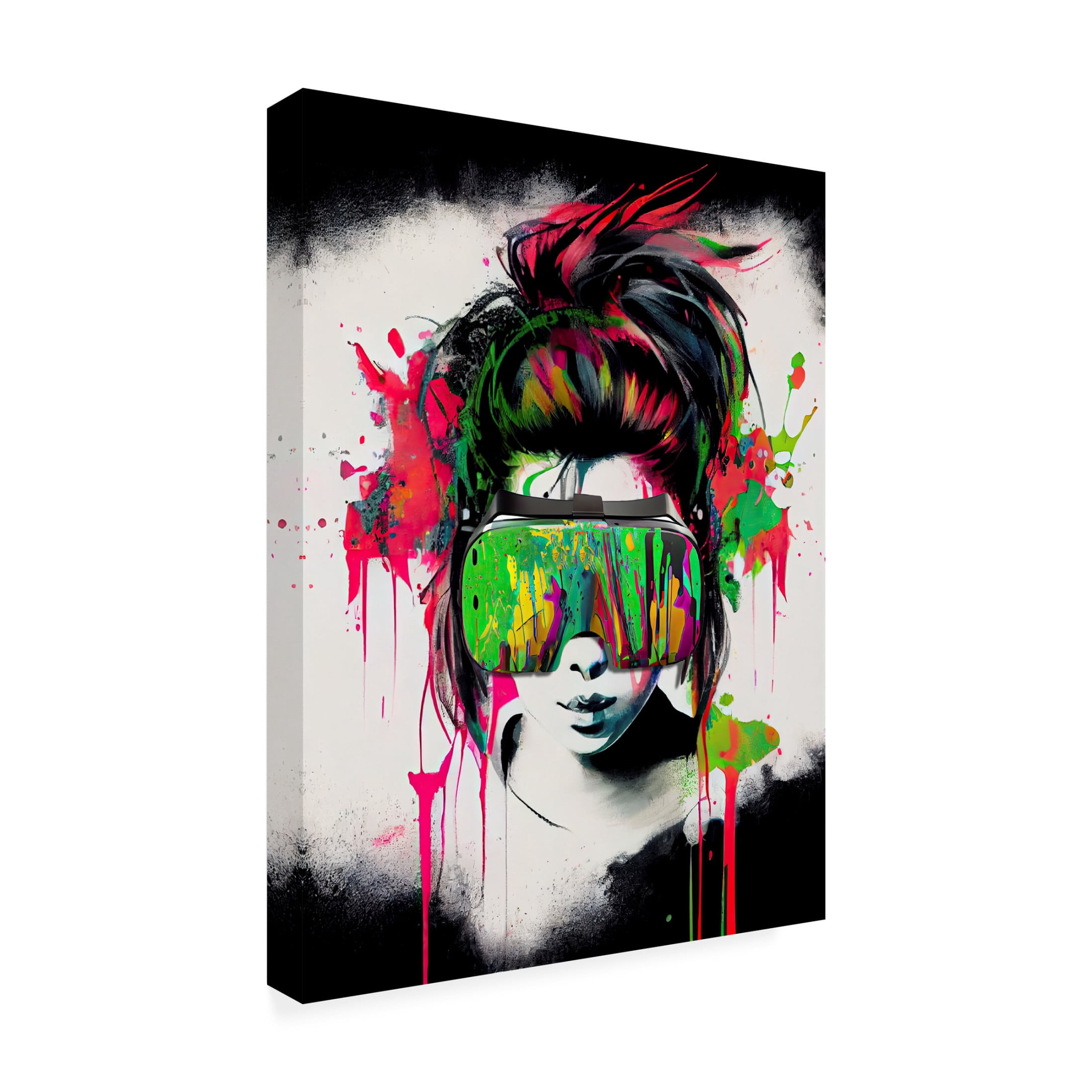 Canvas Wall Art - Sasha 'Game Boss II' Wall Art for Living Room, Bedroom, or Office Décor by Trademark Fine Art - 35 x 47 Inches
